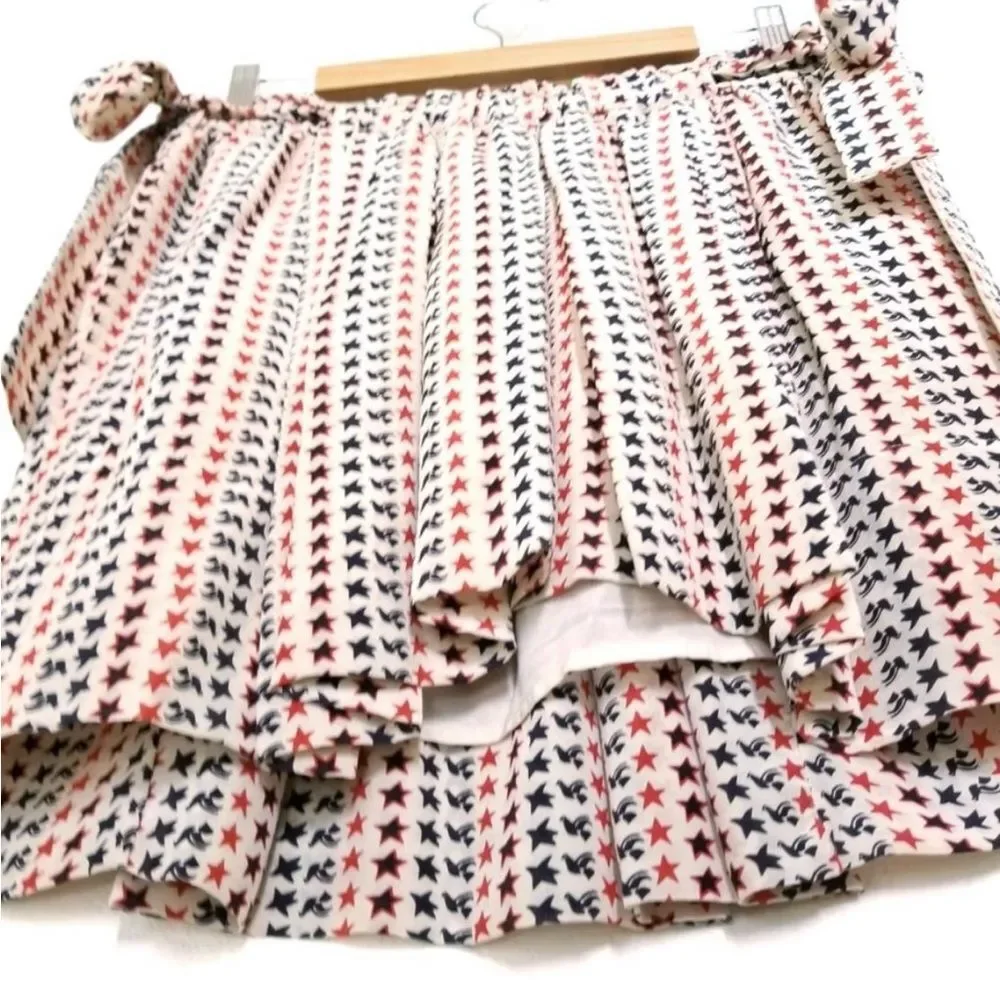 New Isabel Marant Etoile 100% silk Maya starprint skirt